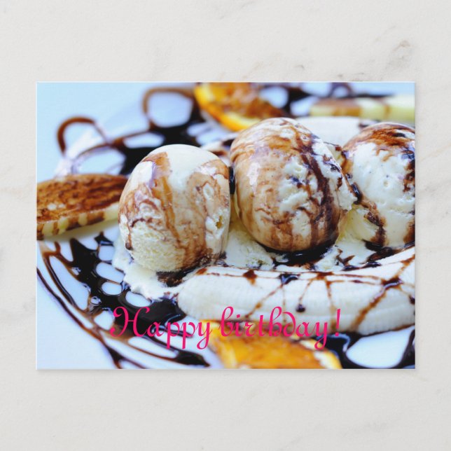 Carte Postale Joyeux anniversaire fête savoureuse (Devant)