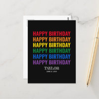 Joyeux Anniversaire Fierté LGBT LGBTQ Transgenre