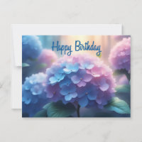 Joyeux Anniversaire Fleurs d'Hortensia 