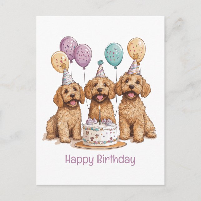 Carte Postale Joyeux Anniversaire Gâteau d'anniversaire pour chi (Devant)
