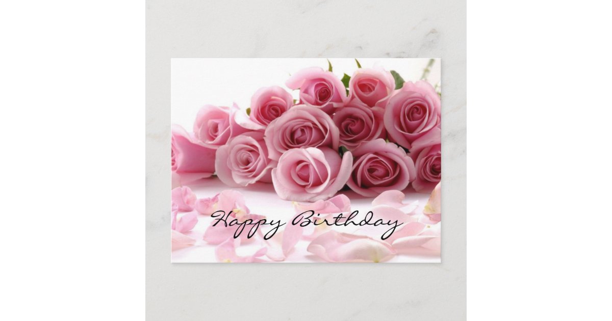 Carte Postale Joyeux Anniversaire Glamour Zazzle Fr