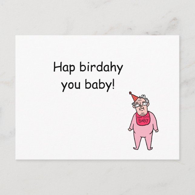 Carte Postale Joyeux anniversaire, grand bébé ! (Devant)