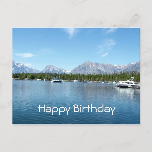 Carte Postale Joyeux anniversaire, Grand Teton National Park (Devant)
