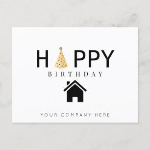 Carte Postale Joyeux Anniversaire Immobilier Professionnel