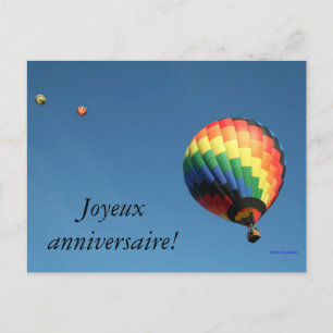 Carte Postale Joyeux anniversaire international ! Langue de Per