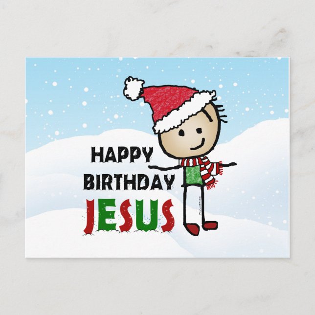 Carte Postale Joyeux anniversaire Jésus (Devant)