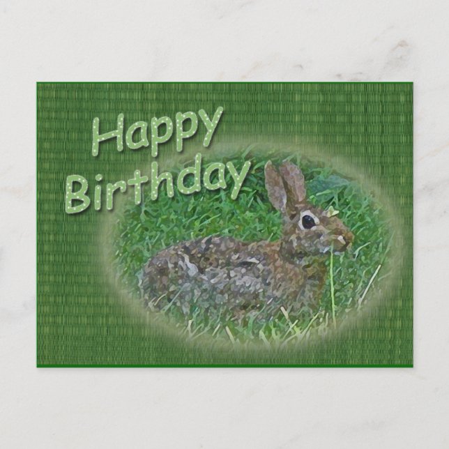 Carte Postale Joyeux Anniversaire Lapin Lapin Articles de coordi (Devant)