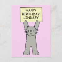 Joyeux anniversaire Lindsey Carton Cat