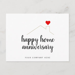 Carte Postale Joyeux Anniversaire Maison Immobilier 