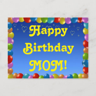 Carte postale Joyeux anniversaire maman