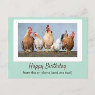Carte Postale Joyeux Anniversaire Mignon et Vert De La Part Des