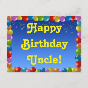 Carte postale Joyeux Anniversaire oncle