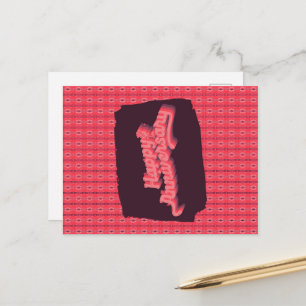 Carte Postale Joyeux Anniversaire Ornements Verticaux Suspendus 