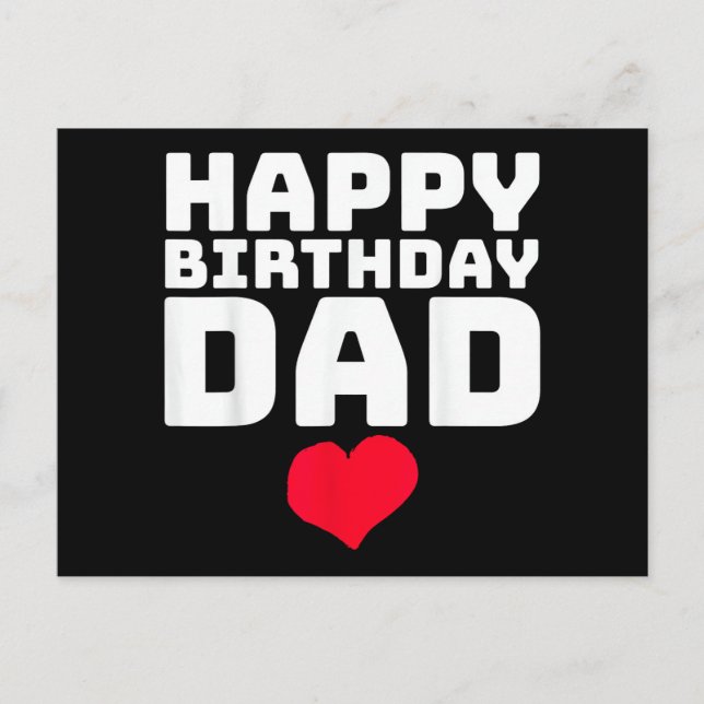 Carte Postale Joyeux Anniversaire Papa (Devant)