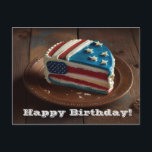 Carte Postale Joyeux Anniversaire Patriotique<br><div class="desc">Célébrez vos personnes préférées ! Cette superbe carte postale leur fera savoir à quel point ils sont appréciés le jour de leur fête !
Zazzle permet de personnaliser rapidement et facilement les conceptions pour les rendre uniques !</div>