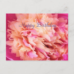 Cartes Pivoines Postales Cartes D Anniversaire Zazzle Fr