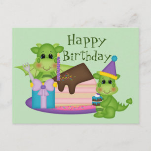 Carte Postale Joyeux Anniversaire Petit Dragon