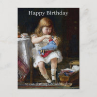 Joyeux anniversaire petite-fille Mère anxieuse