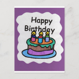 Carte Postale Joyeux anniversaire pour moi (art)