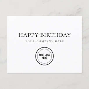 Carte Postale Joyeux Anniversaire Professionnel Entreprise Ajout