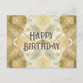 Carte Postale Joyeux Anniversaire Registre taché de café