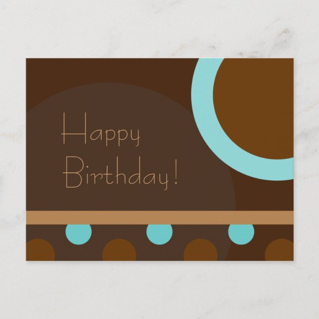 Carte Postale Joyeux anniversaire ! Rétro 103 (Devant)