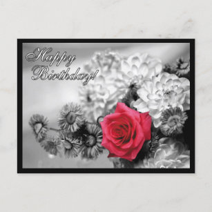 Rose Rouge Postales Cartes Cartes D Anniversaire Zazzle