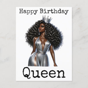 Carte Postale Joyeux Anniversaire Sista Femme Mélanine Femmes No