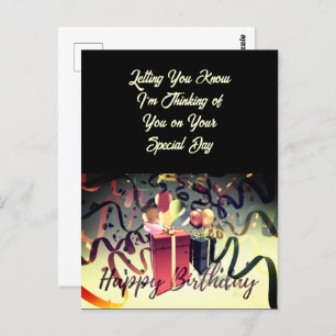 Carte postale Joyeux anniversaire spécial