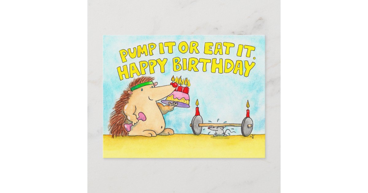 Carte Postale Joyeux Anniversaire Sportif Par Nicole Janes Zazzle Fr