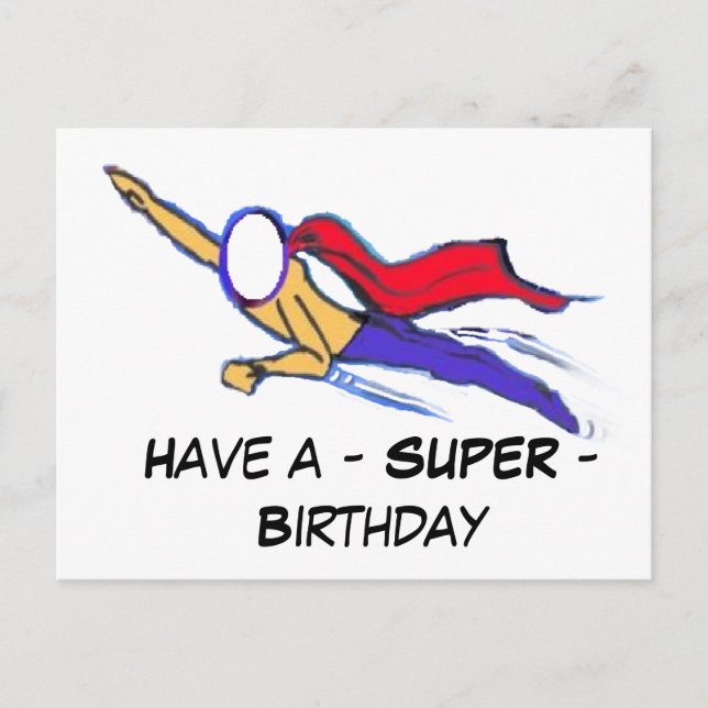 Carte Postale Joyeux anniversaire - SUPER - (carte personnalisab (Devant)