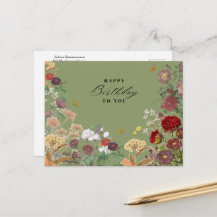 Carte Postale Joyeux Anniversaire Vintage