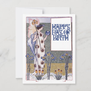 Carte Postale Joyeux Anniversaire Vintage 