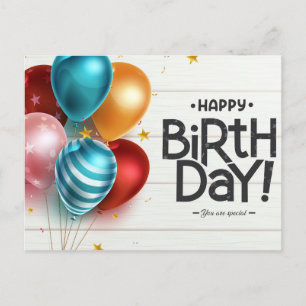 Carte Postale Joyeux Anniversaire ! Vous êtes spécial !