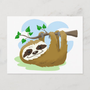 Carte Postale Joyeux Arbre Sloth