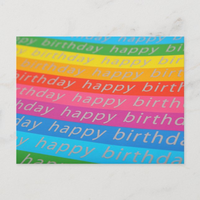 Carte Postale Joyeux Arrière - plan d'anniversaire (Devant)