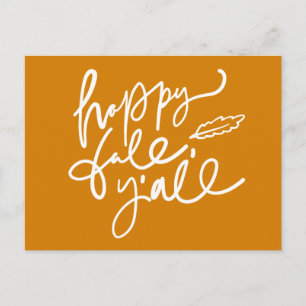 Carte Postale Joyeux automne Y'all