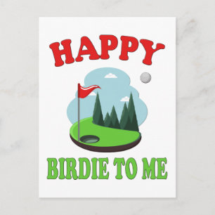Carte Postale Joyeux Birdie à Moi - Citation drôle de golf pour