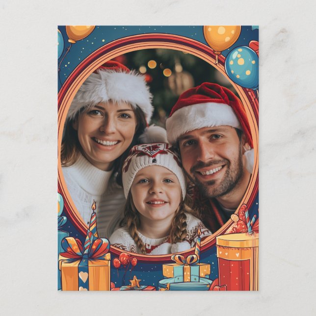 Carte Postale Joyeux cadre d'anniversaire (Devant)