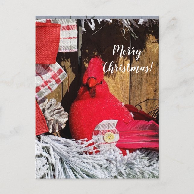 Carte Postale Joyeux Cardinal de Noël (Devant)
