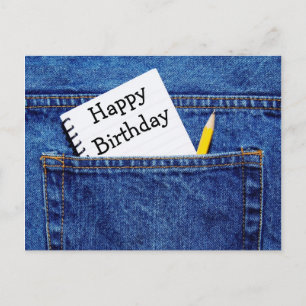 Carte Postale Joyeux Carnet d'anniversaire à Pocket