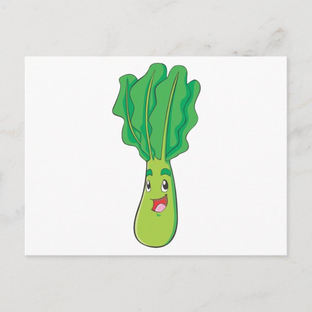 Carte Postale Joyeux choux légumes (Devant)