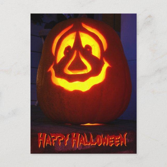 Carte Postale Joyeux citrouille Halloween (Devant)