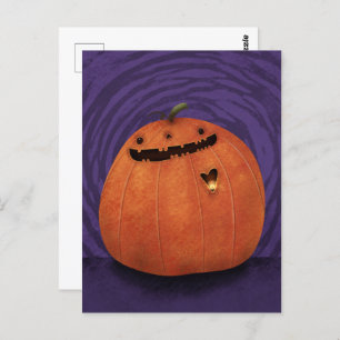 Carte Postale Joyeux Citrouille Halloween Jack-o'-lantern