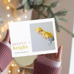 Carte Postale Joyeux coloré   Photo brillante | Joyeuses fêtes<br><div class="desc">Joyeux coloré   Photo brillante | Joyeuses fêtes</div>