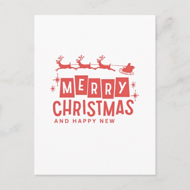 Carte Postale joyeux cristaux et heureux nouvel an (Devant)