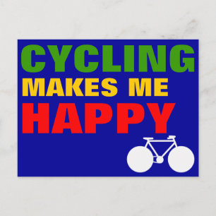 Carte Postale joyeux cycliste