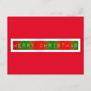 Carte Postale Joyeux Dégradé de Noël