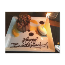 Joyeux dessert d'anniversaire