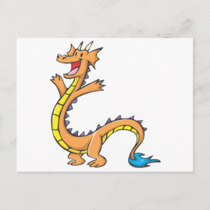 Carte Postale Joyeux dessin de dragon